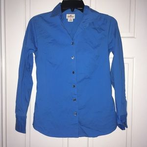 J. Crew blue button down stretch shirt